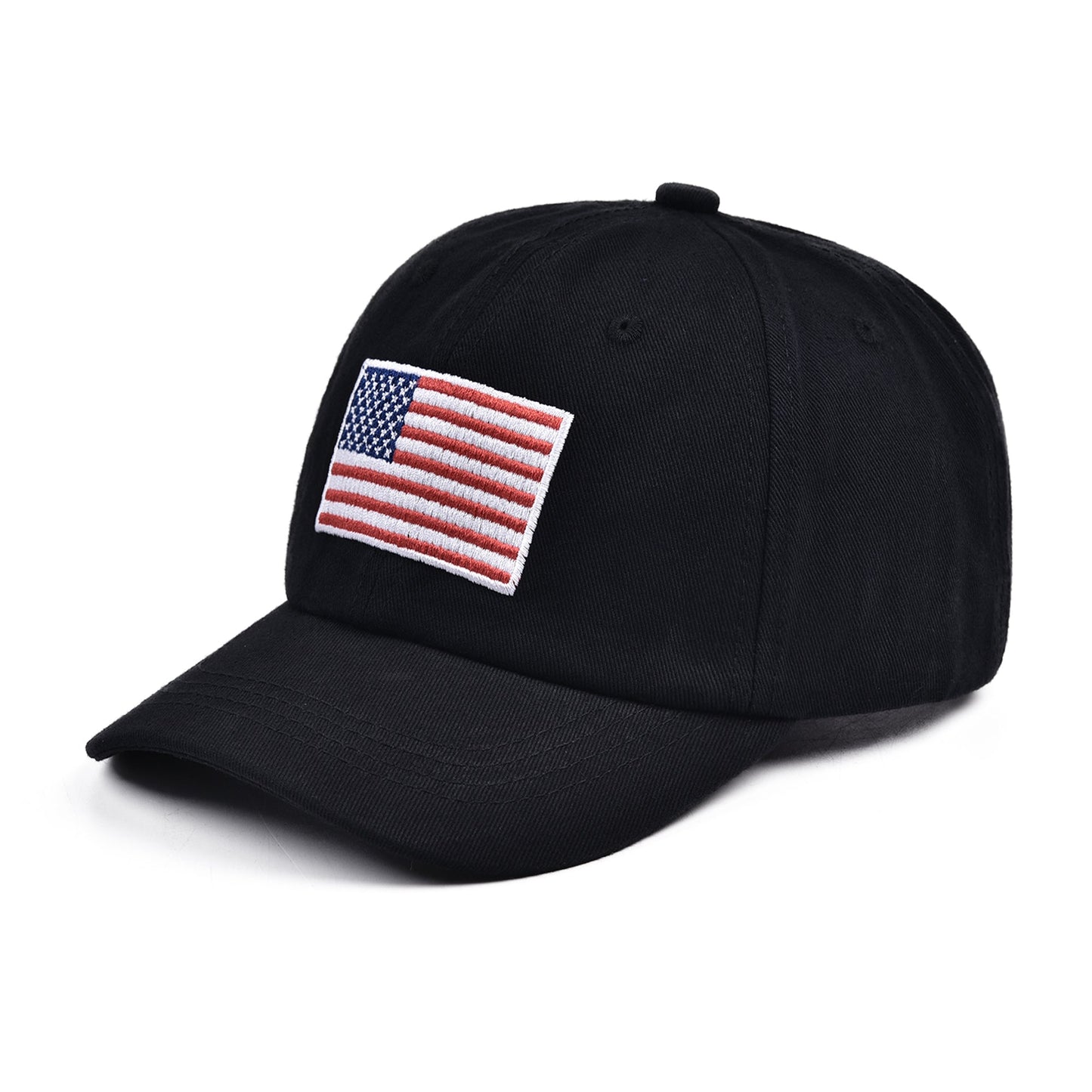 Kids American Flag Embroidered Baseball Cap Cotton Hat