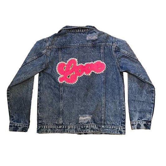 Tweenstyle by Stoopher - Denim Jacket with Love Appliqué