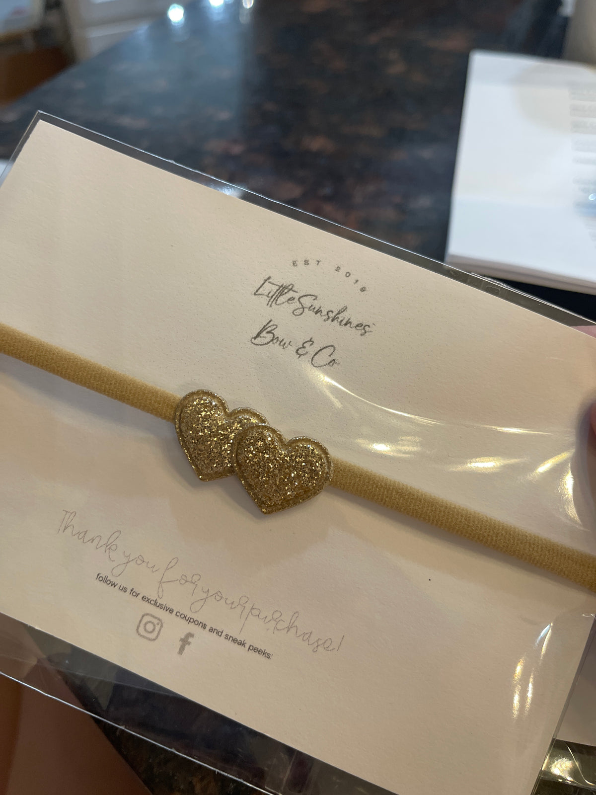 Glitter Hearts Valentines Day Hair Clips & Headbands