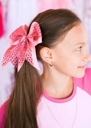 Sequin Cheer Hair Bows