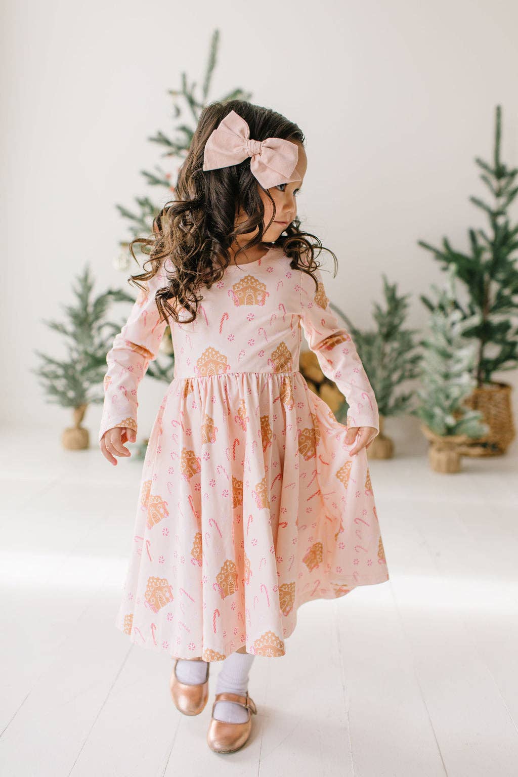 Gingerbread Pocket Twirl Dress