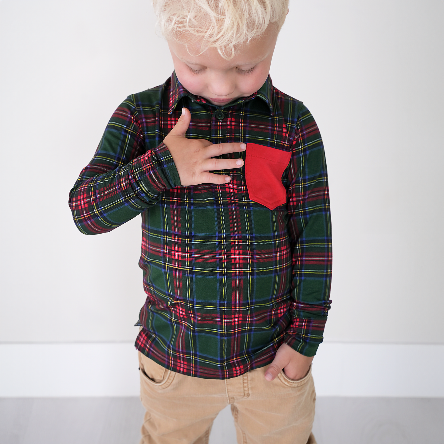 Tartan LS Polo