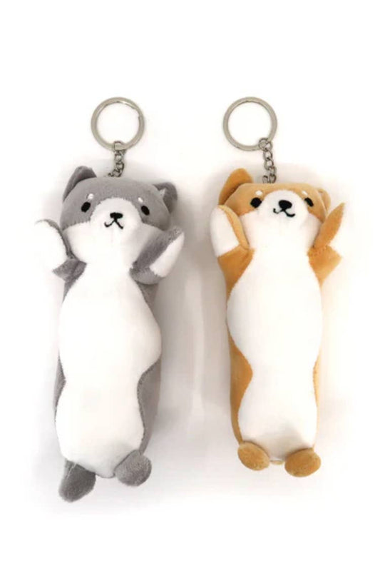 Shiba Inu Plushy Dog Key Chain Set