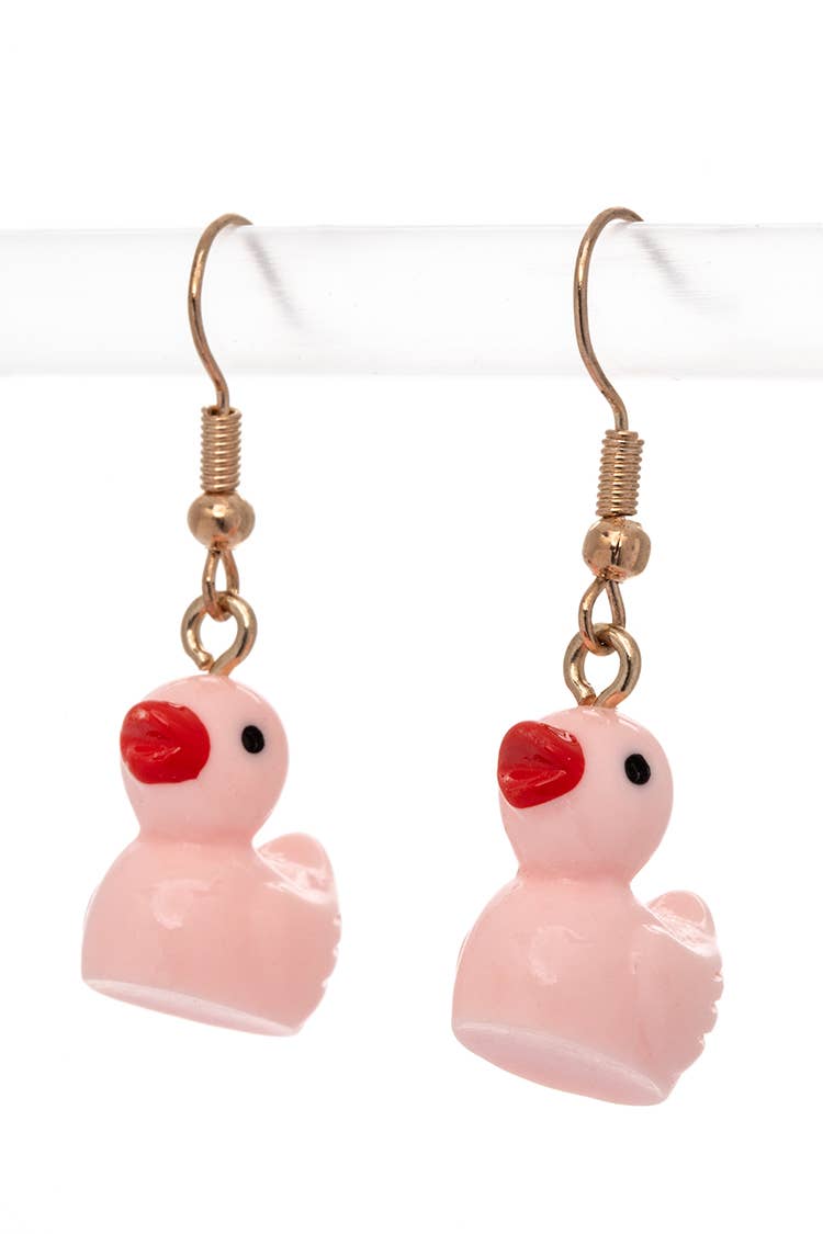 Iconic Rubber Duckling Drop Earrings Set
