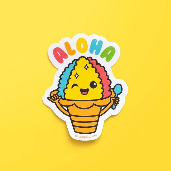 Shave Ice Aloha - Vinyl Sticker