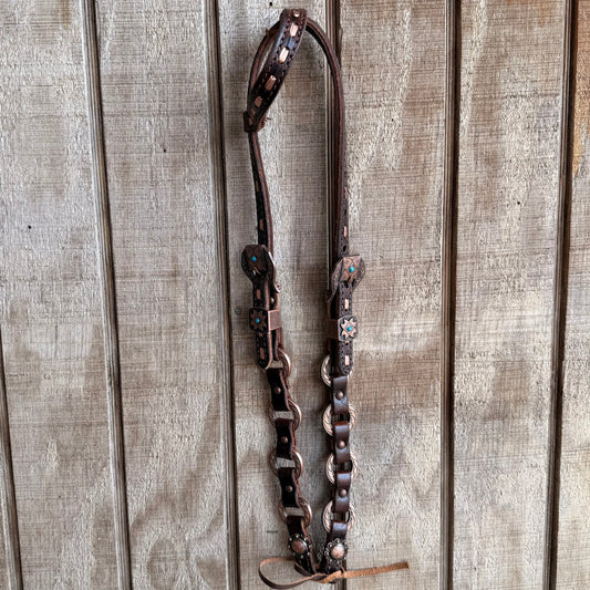 Copper Ring One Ear Headstall