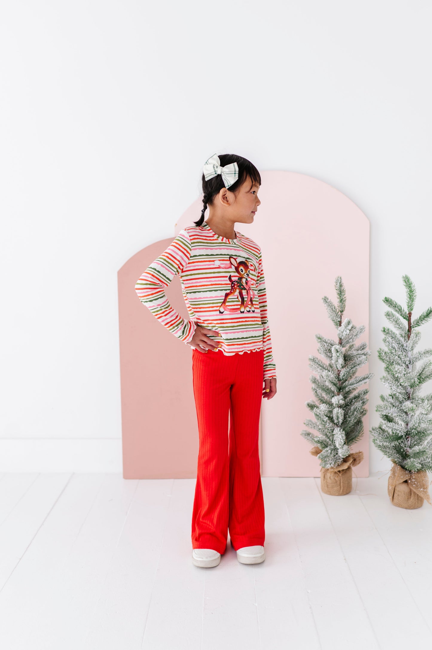 Vintage Reindeer | Bamboo Long Sleeve Shirt