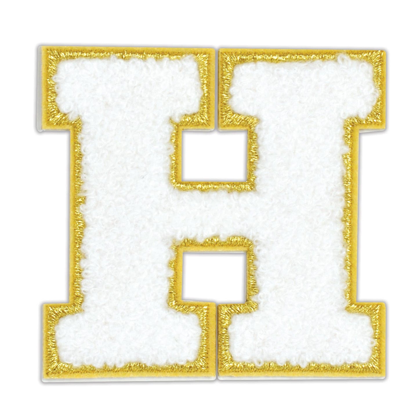 H White Varsity Letter Sticker Patch
