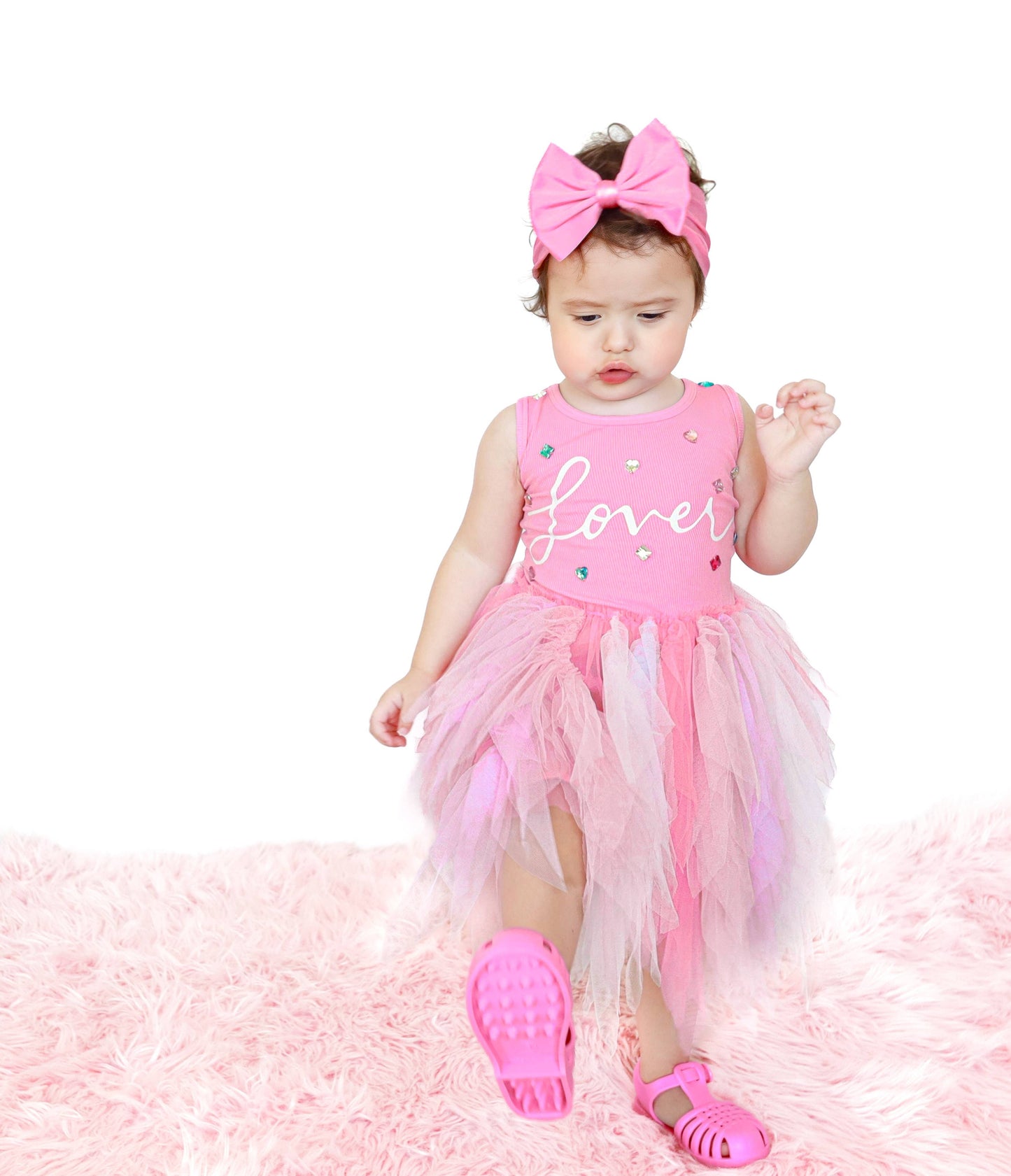 Lover Bejeweled Tulle Dress
