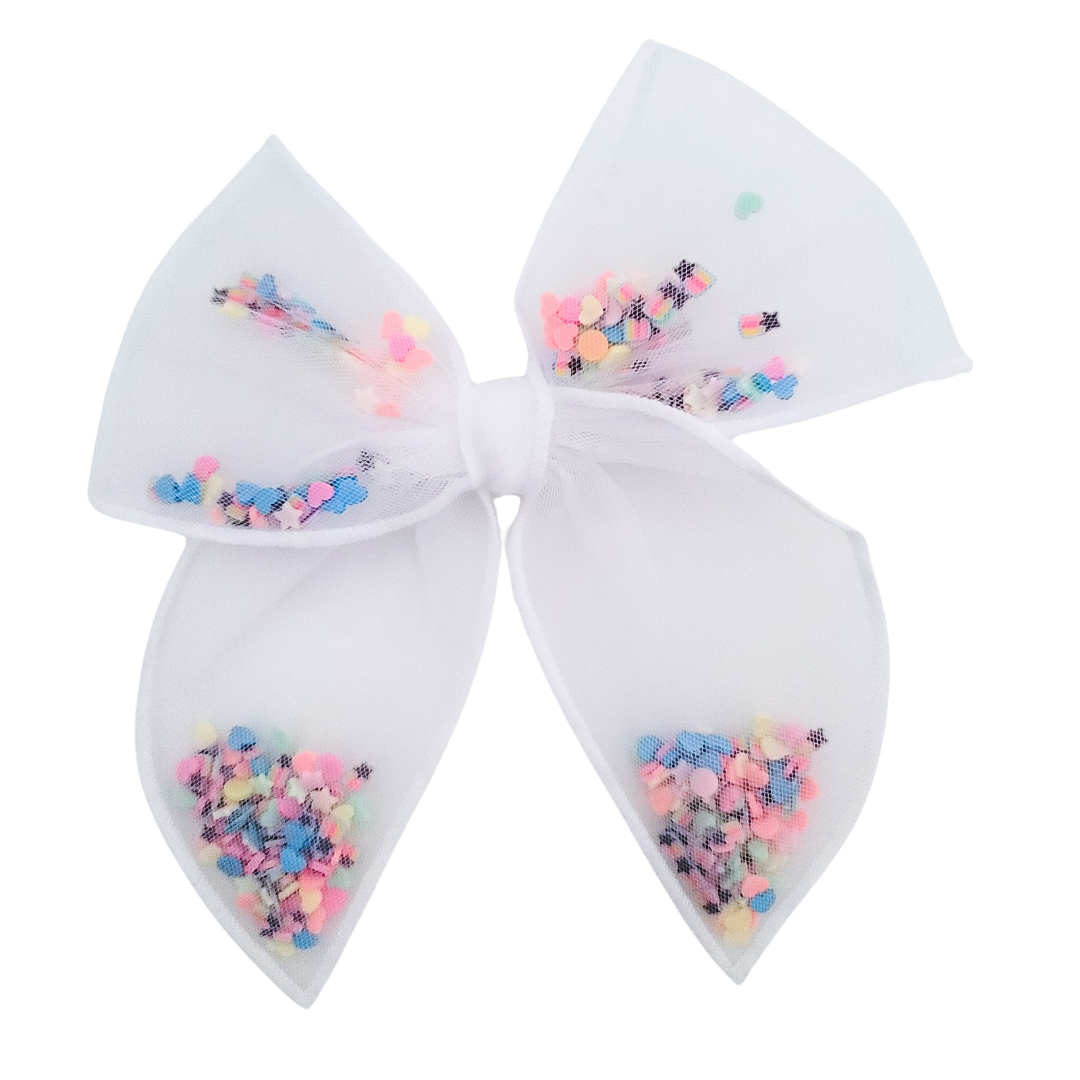 Ava Hair Bow | Hand-Tied Bow | Shooting Stars Shaker