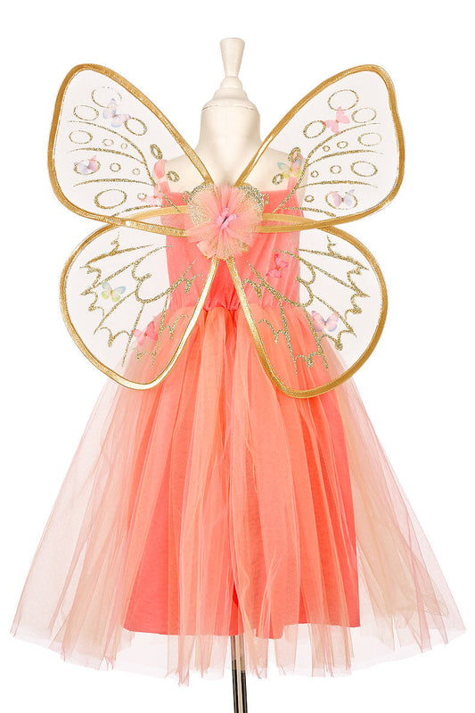 Joanna Fairy Costume–Dress and Wings Set (orange)-Role-Play for Children(3 sizes)