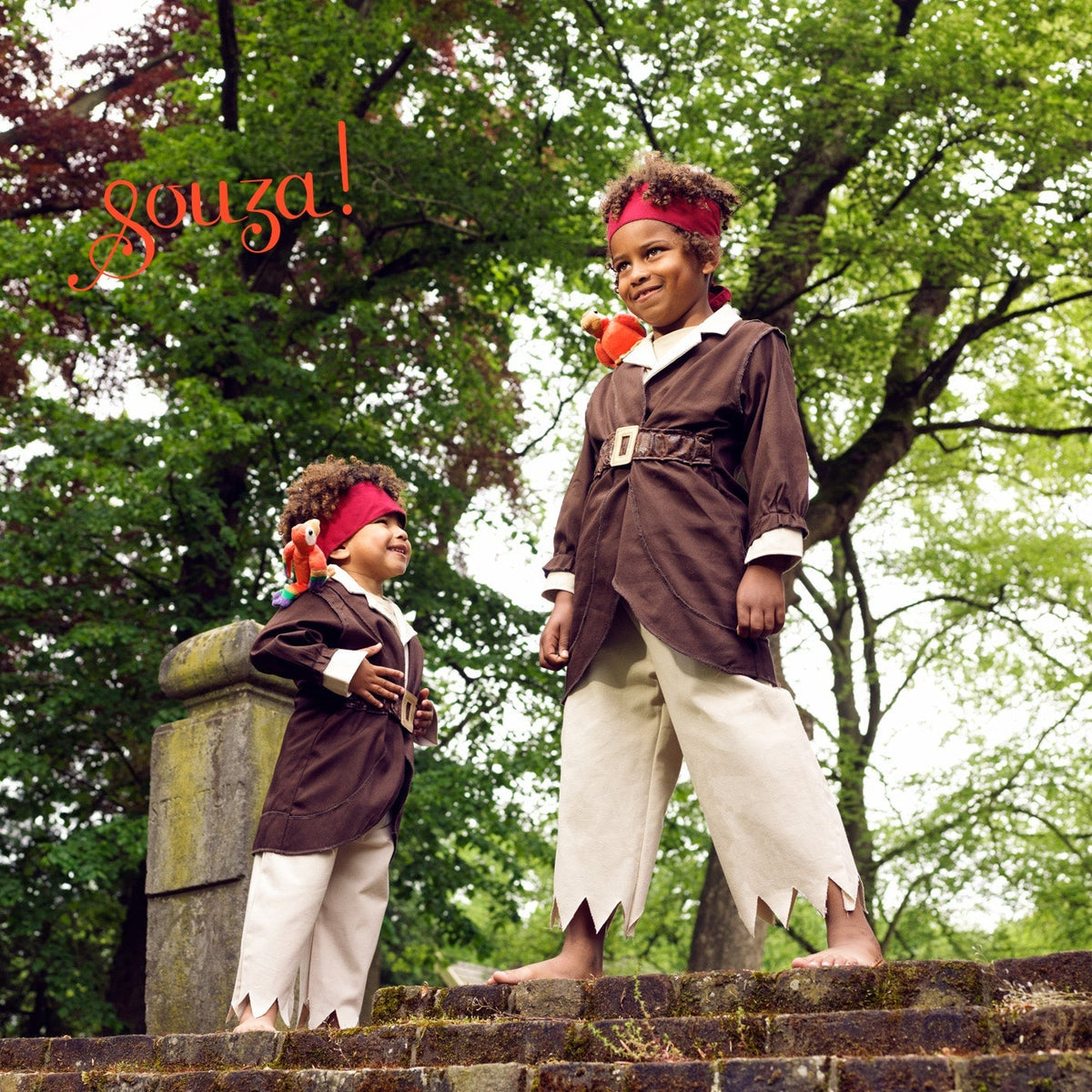 Christophe Pirate Costume Set for Children-Includes Accessories for Role-Play & Entertainment(2 sizes)