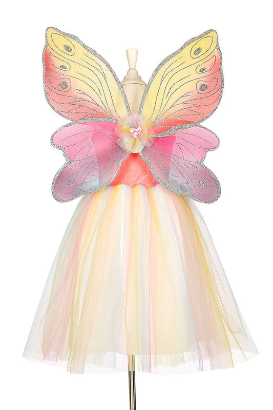 Valerie Fairy Costume – Dress and Wings Set (multicolor) - Role-Play for Children (2 sizes)