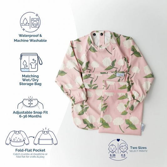 The Grayson Long Sleeve Bib - Wildflower Dreams