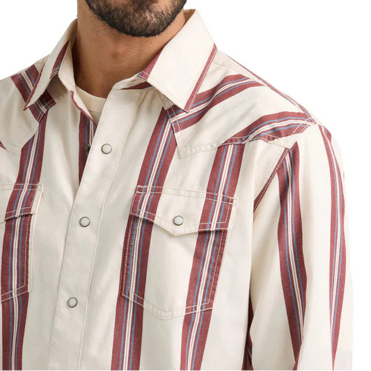 White Retro Stripe | Wrangler Mens