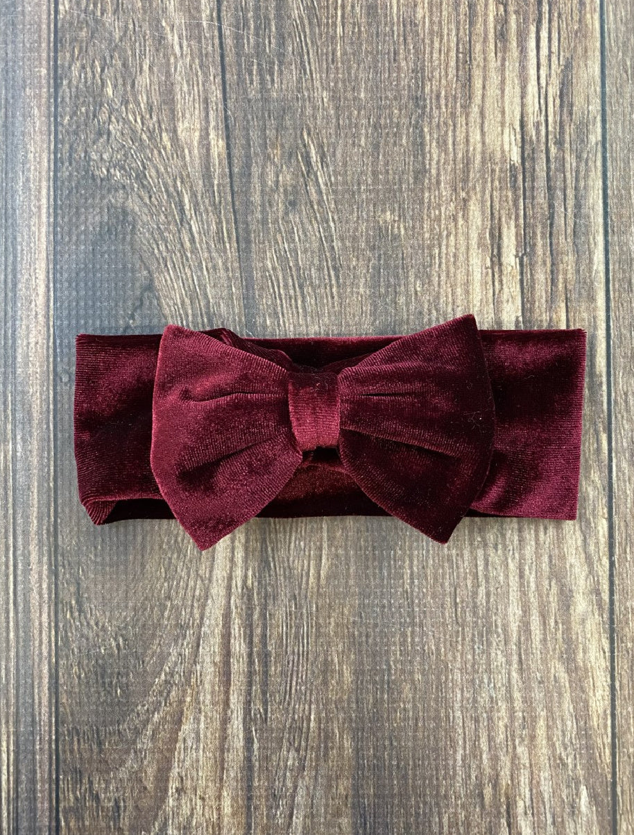 Infant Velvet Bow Headbands