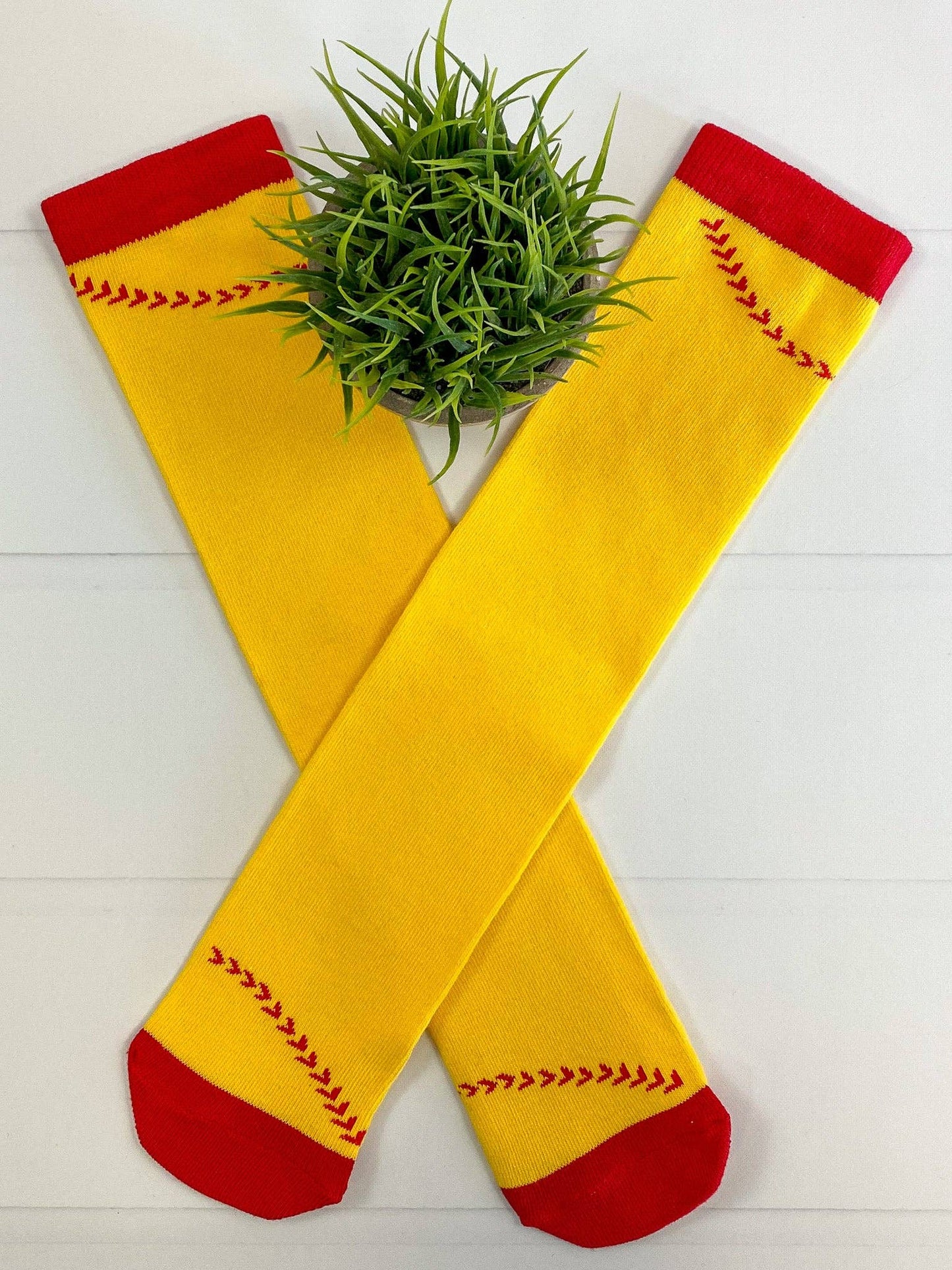 Softball Stitches Tube Socks
