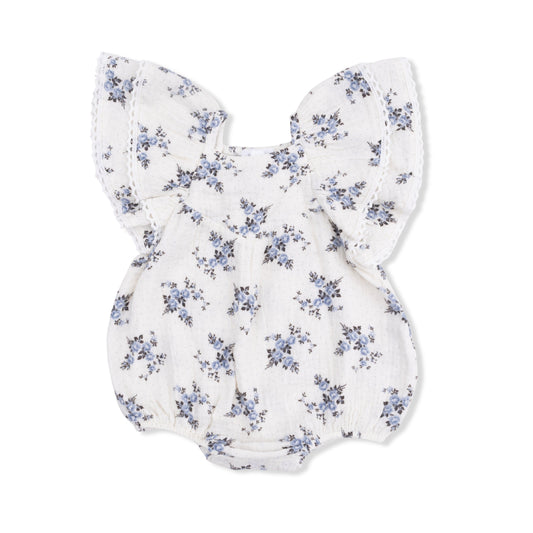 Belle Rosette Dot - V-Neck Bubble