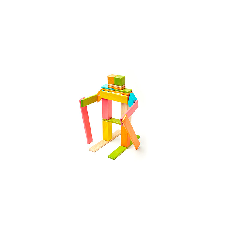 24-Piece Set Magnetic Wooden Blocks Tegu Classics