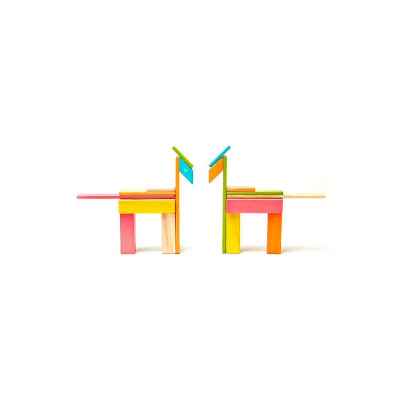 24-Piece Set Magnetic Wooden Blocks Tegu Classics