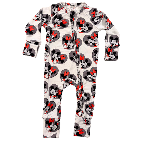 Magic Hearts Zip Up Bamboo Pajamas