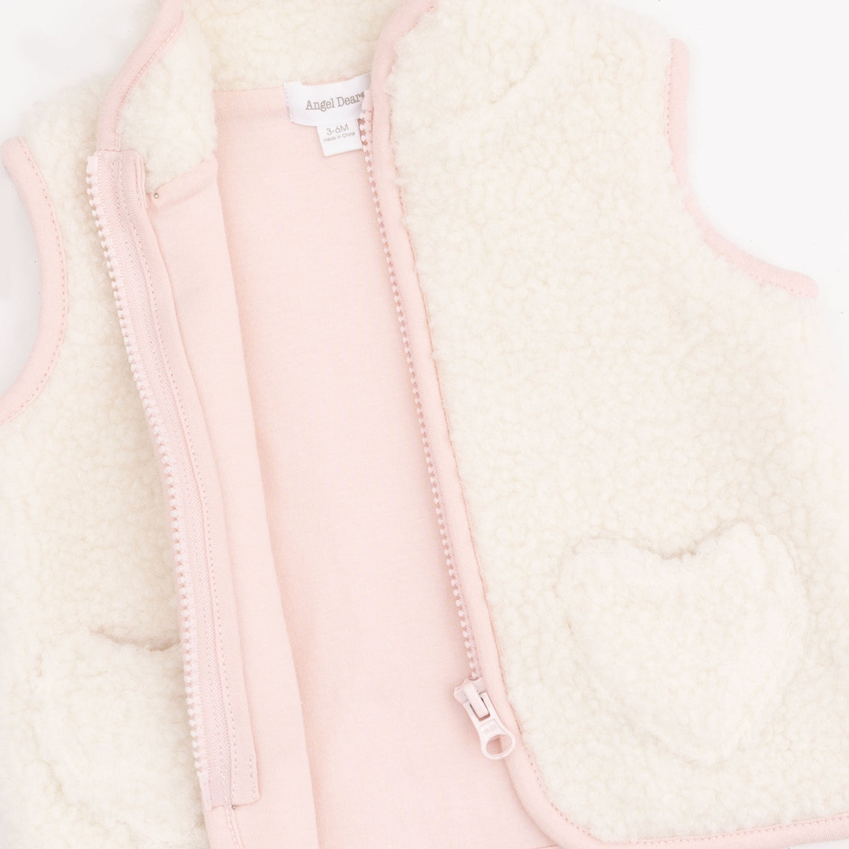 Sherpa - Zip Vest with Heart Pockets