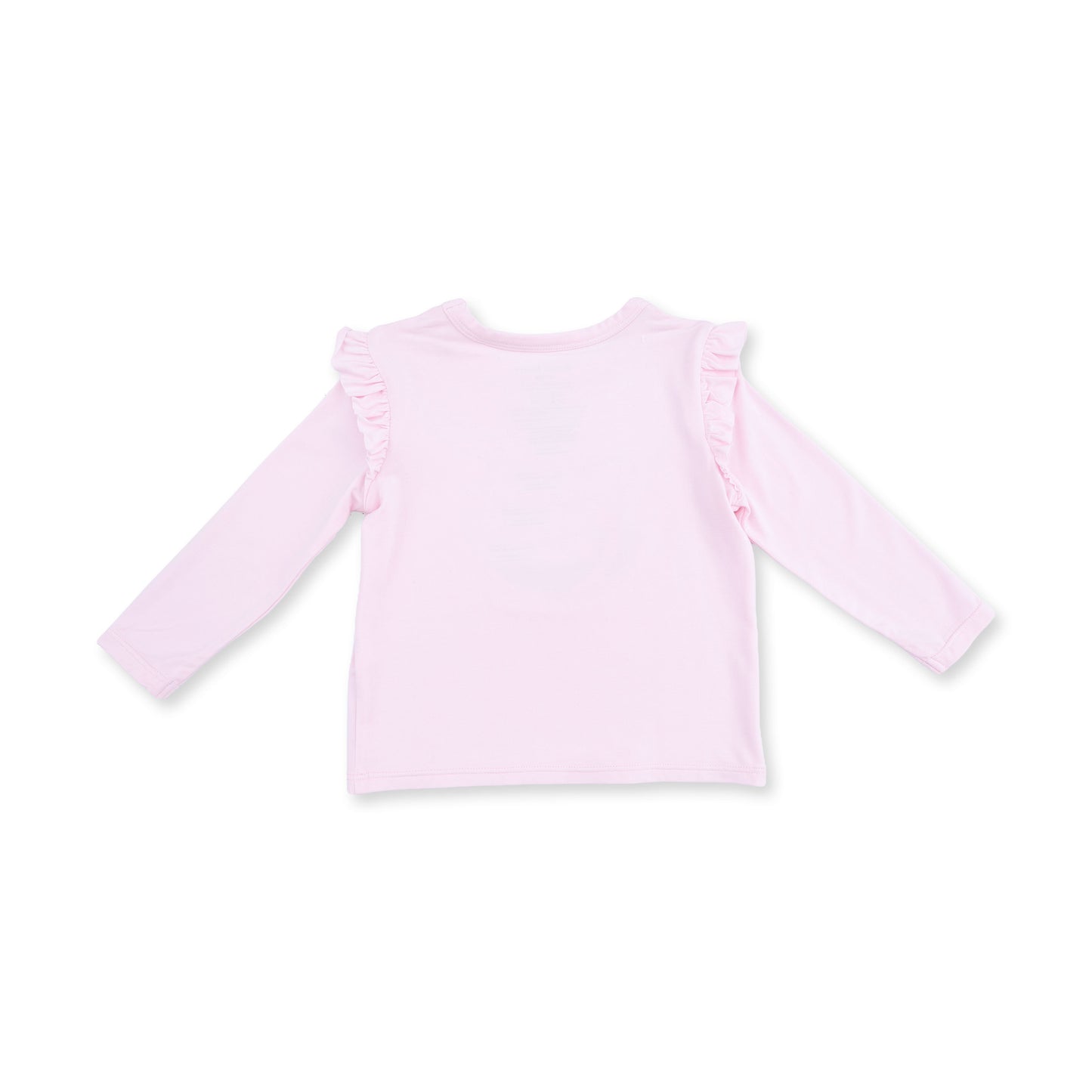 Football Helmets Pink - Long Sleeve Ruffle Tee Football