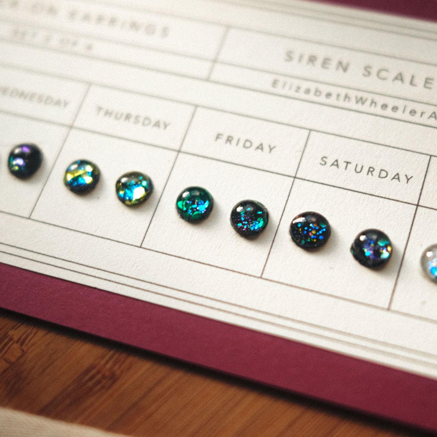 Stick-On Earrings Set - Siren Scales