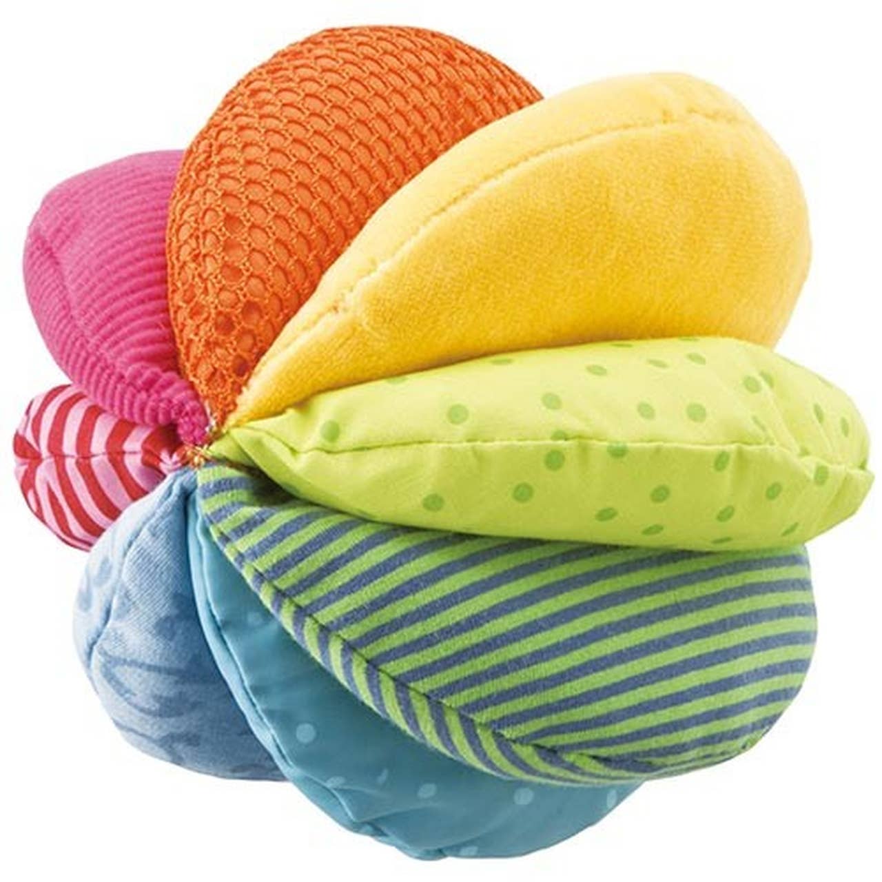 Rainbow Fabric Baby Ball – Soft Sensory Play Toy for Infants