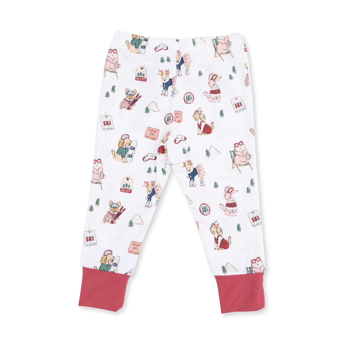 Winter Sports Dogs Pink - Long Sleeve Loungewear Set