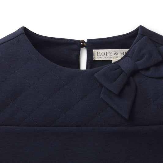 Quilted Ponte Riding Dress - Baby
