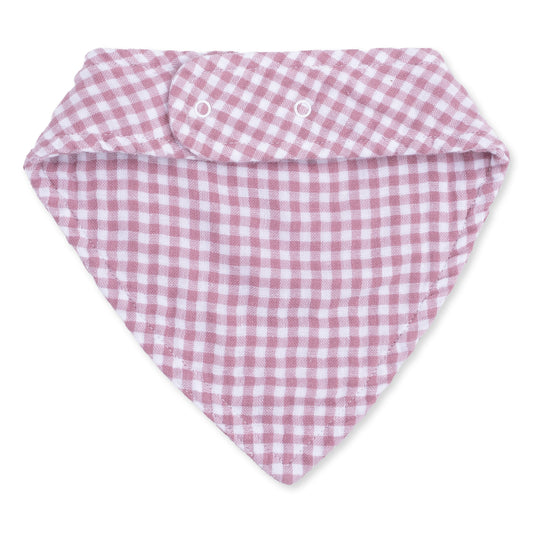 Berry Gingham - Bandana Bib