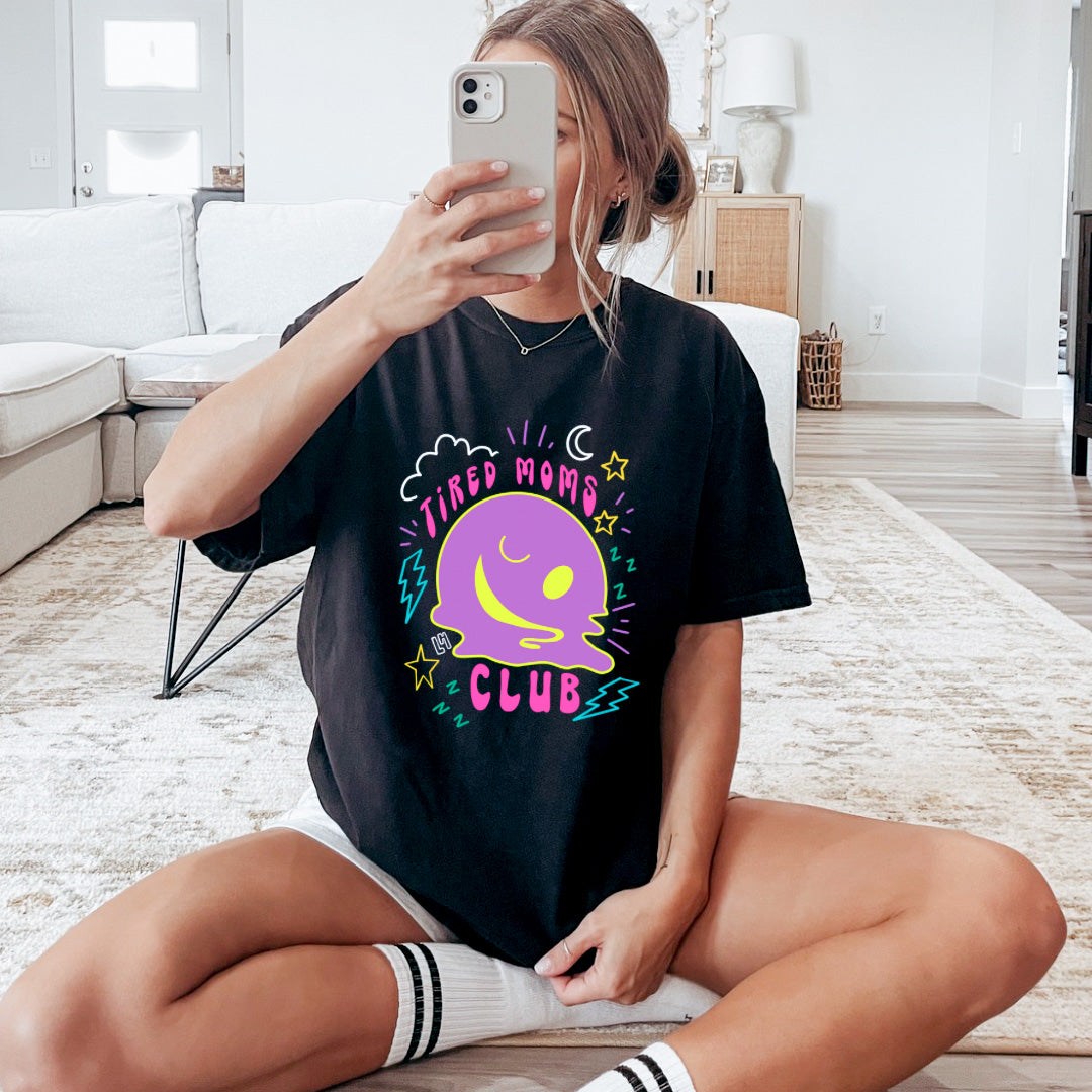“Tired Moms Club” Adult Graphic Tee