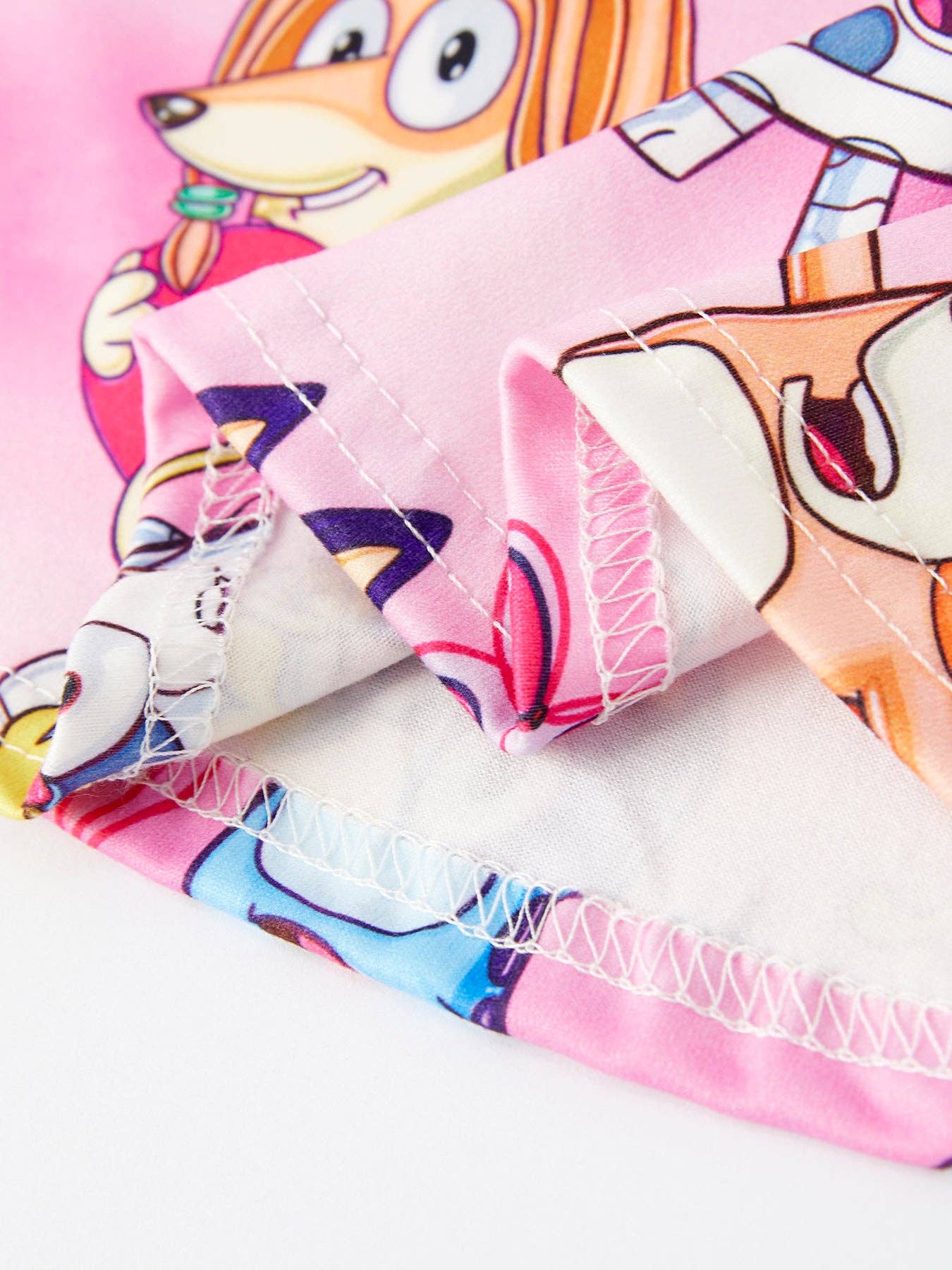 Bluey Pink Girls Long Sleeve Dress