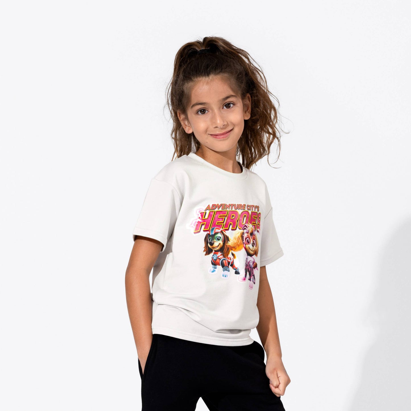 PAW Patrol Mighty Movie Girl Pups Bone Bamboo Kids T-Shirt