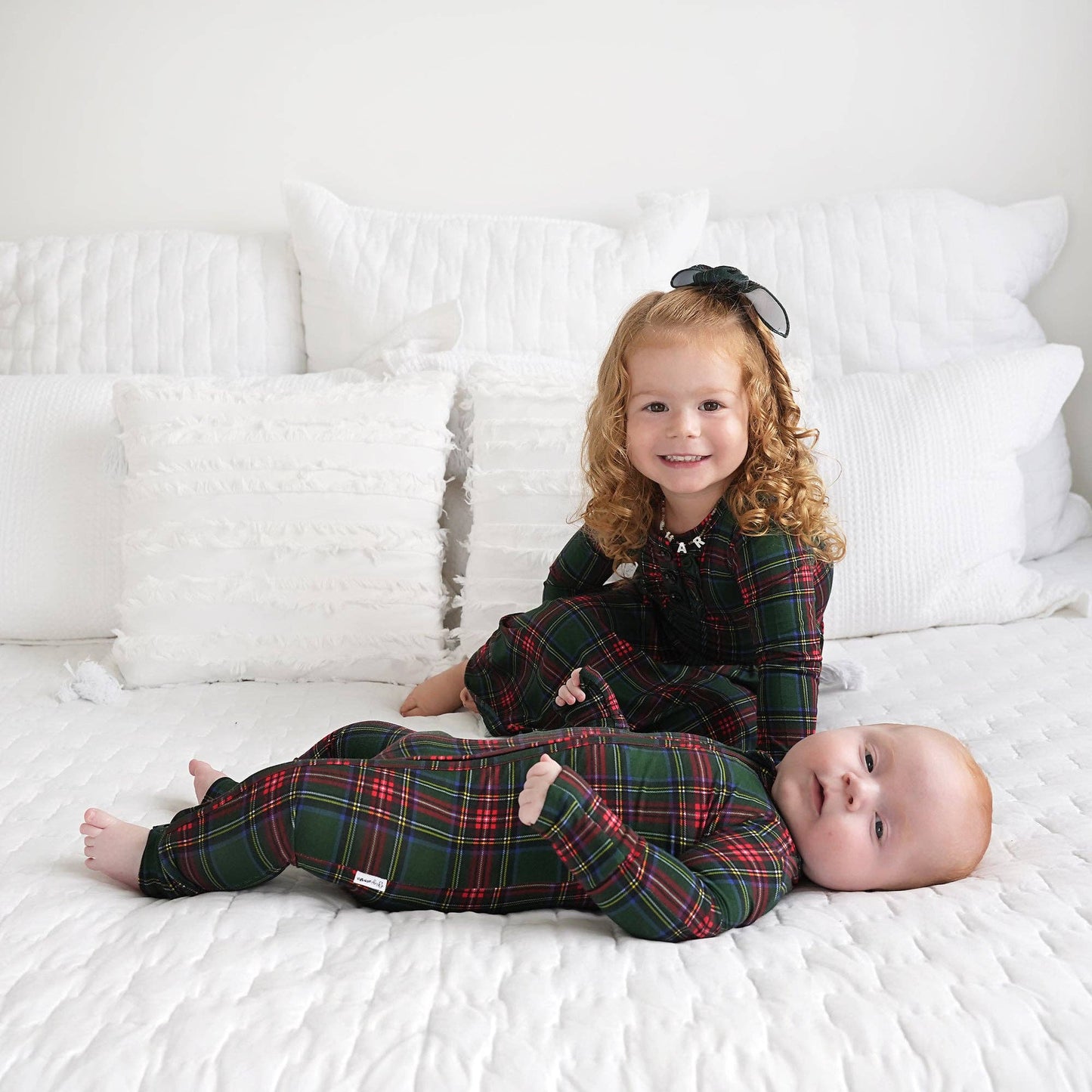 Tartan Convertible Zip Onesie