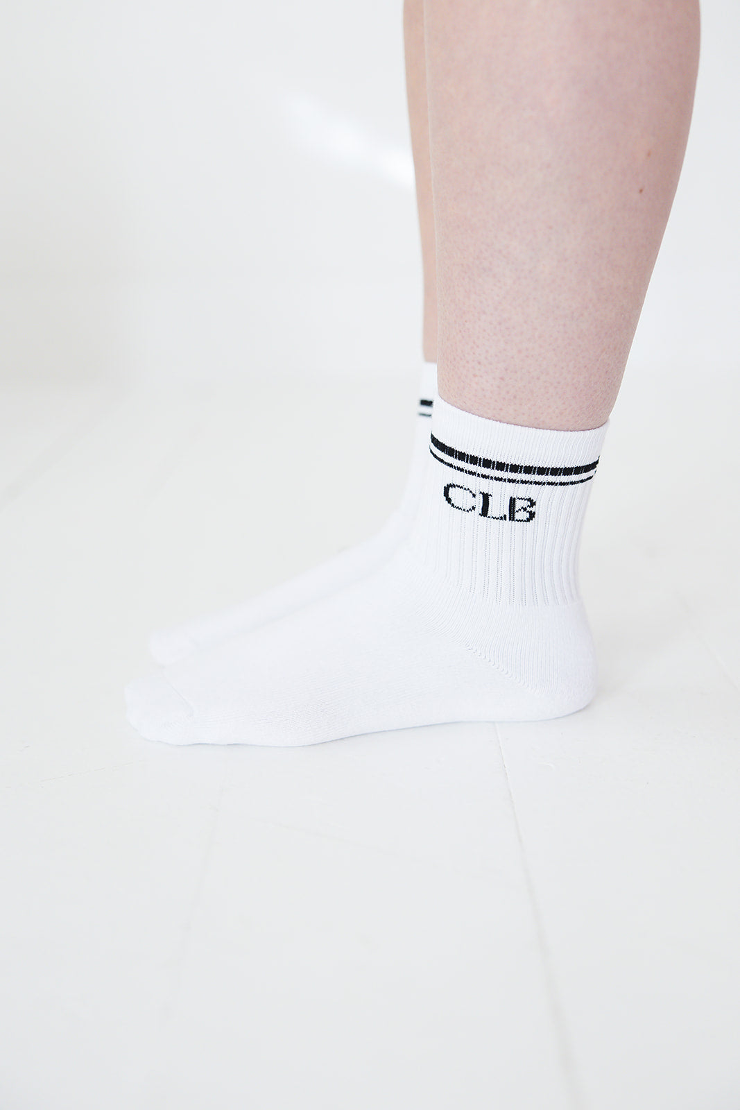 White | Half Crew Socks | Foot Soldier Mom™ | Cushioned Comfort for All-Day Support