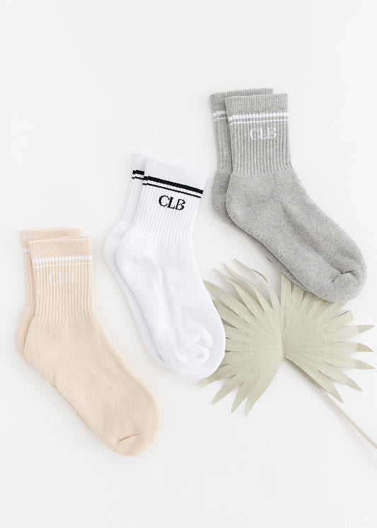 Cream | Half Crew Socks | Foot Soldier Mom™ | Cushioned Comfort for All-Day Support