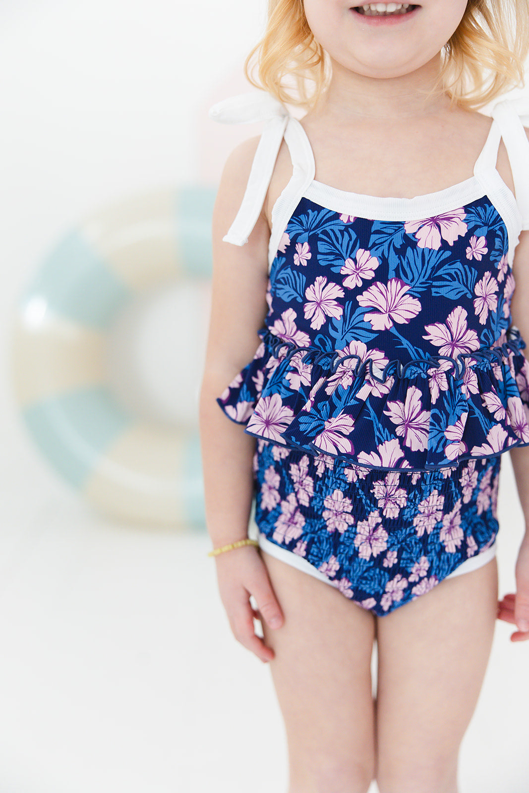 Twilight Blossoms | One Piece Smocked Swimsuit