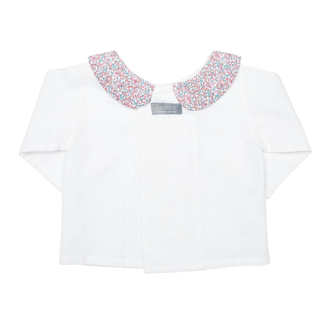 Double button blouse | Liberty 'Eloise' Pink