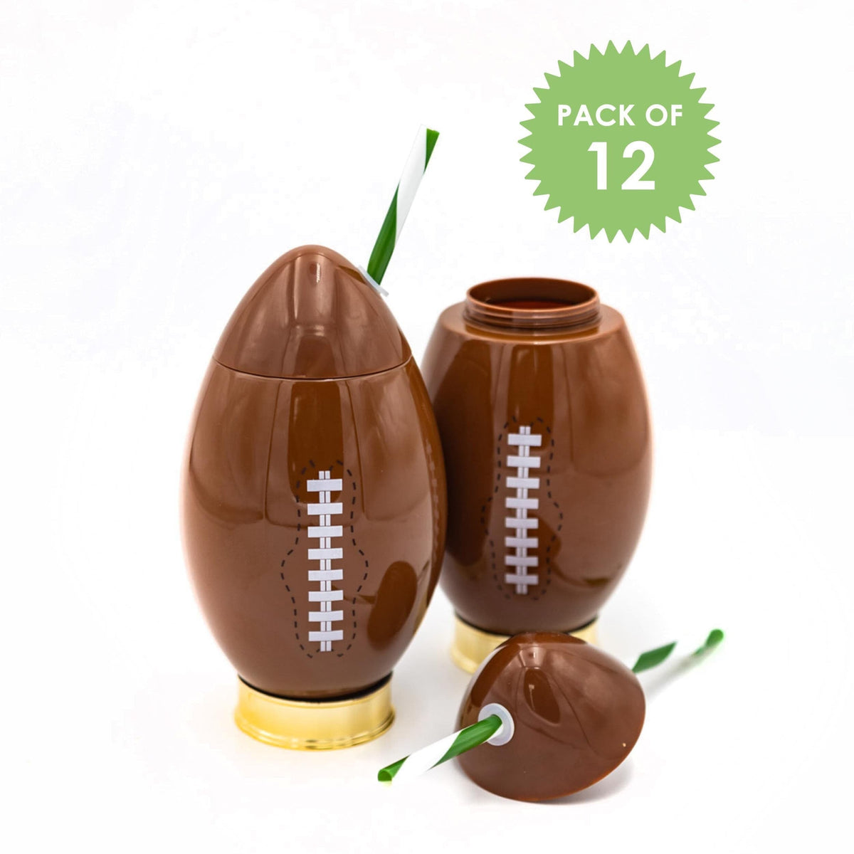 Football Novelty Sipper (Single, 6, or 12)
