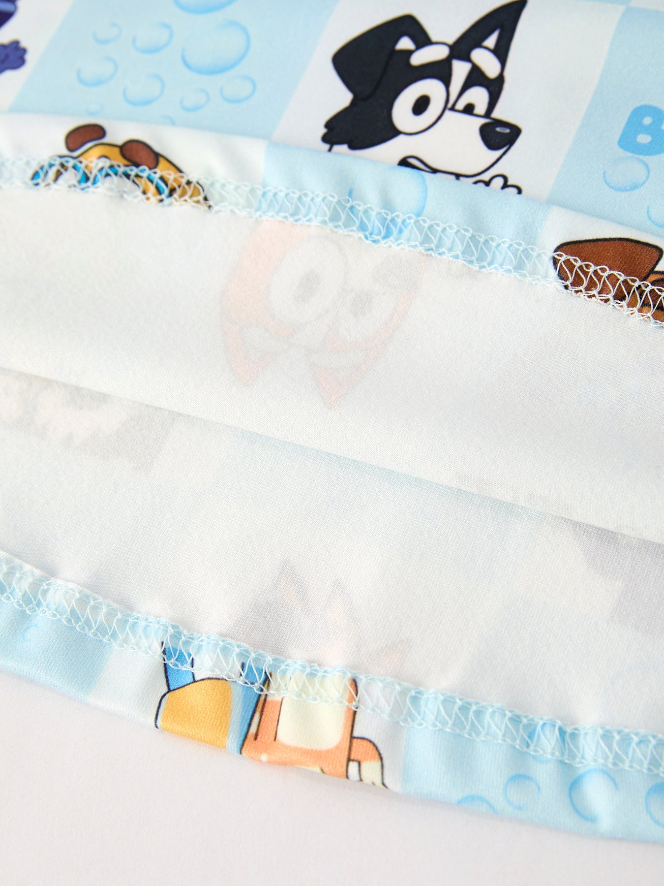 Character Print Blue Girls Dress