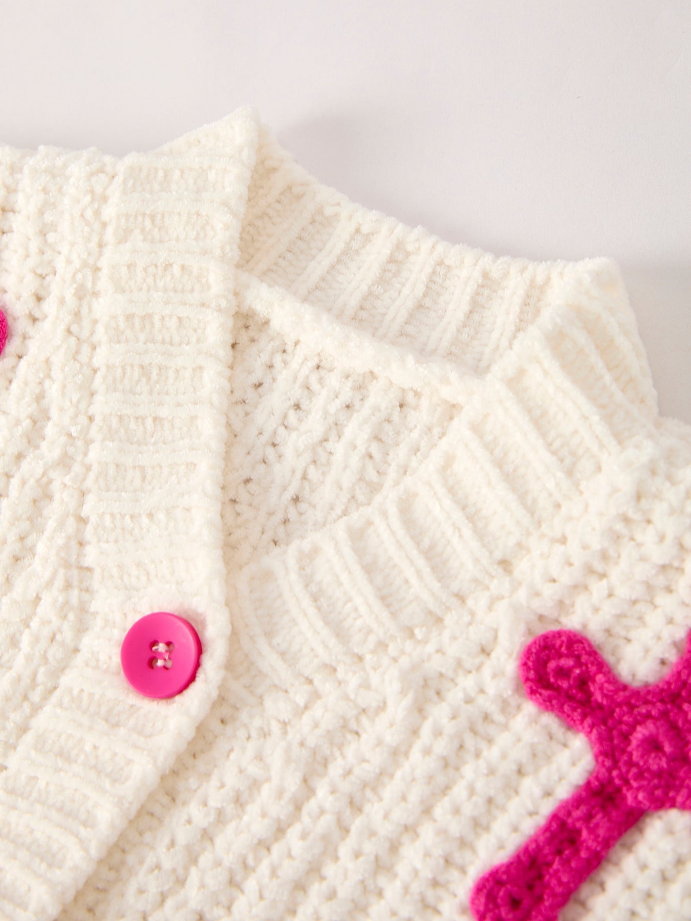 Winter Christian Girls Cross Cardigan Sweater