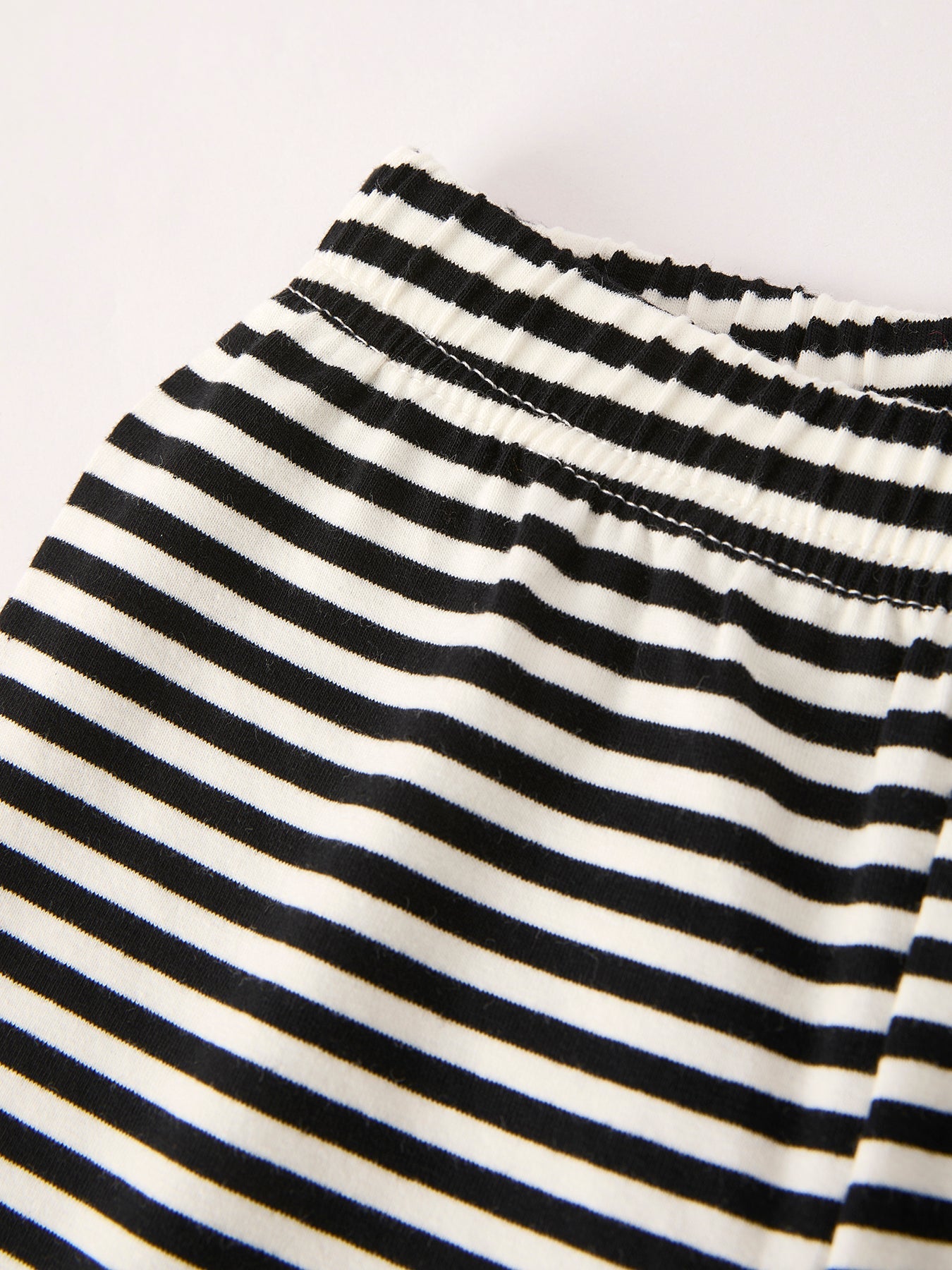 Halloween Striped Boy Set with Cat Smocking Embroidery – Perfect for Fall