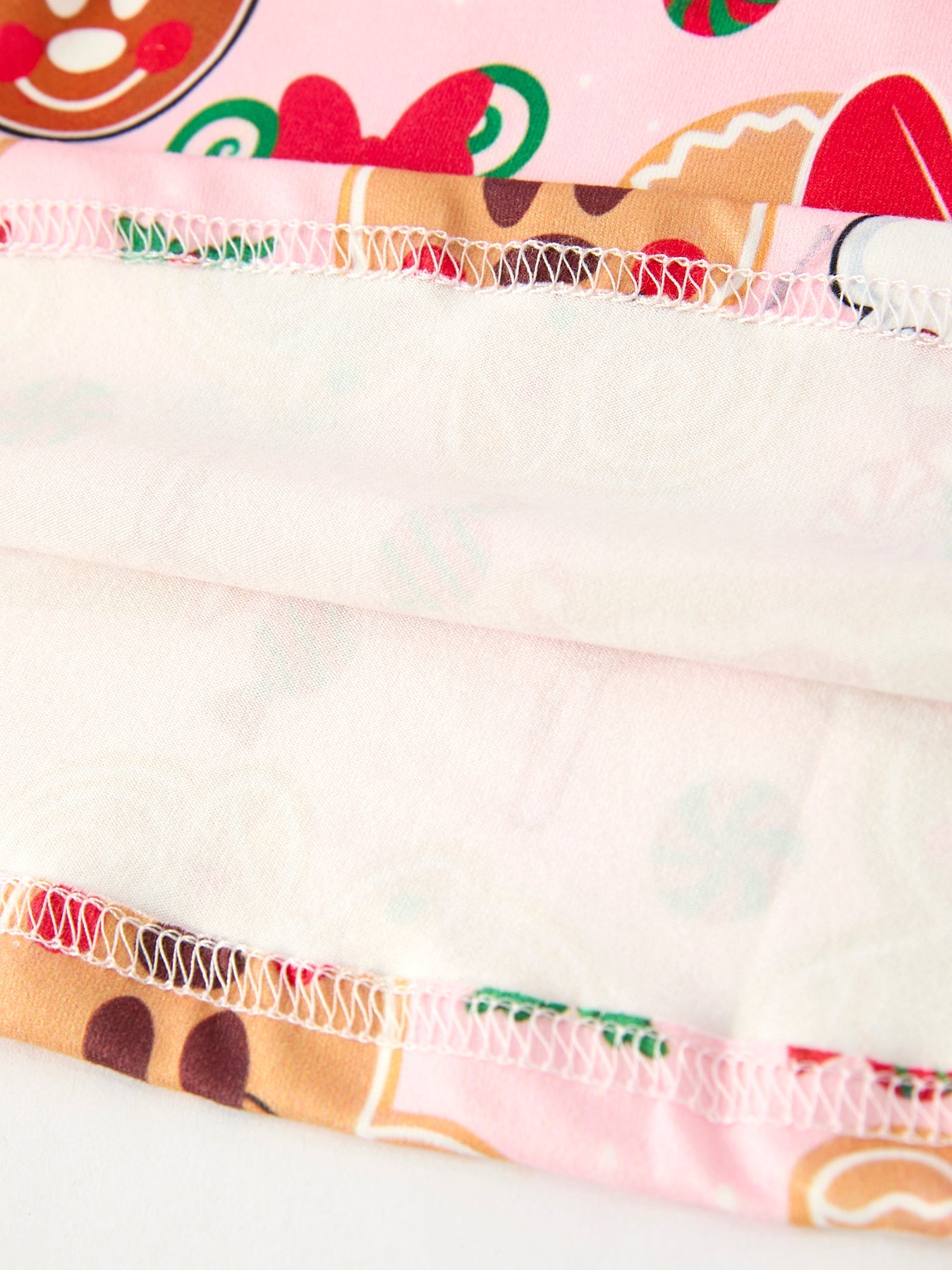 Christmas Character Sweet Gingerbread and Candy Print Girls Dress