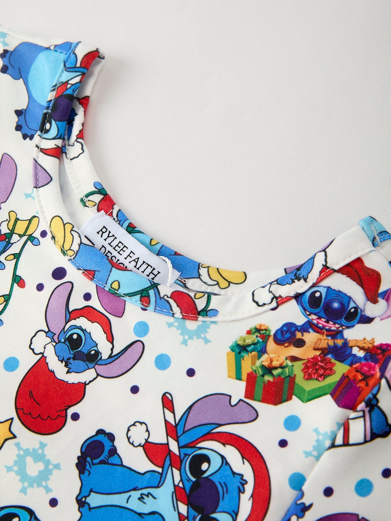 Cute Christmas Tree Character Print Girls Dress
