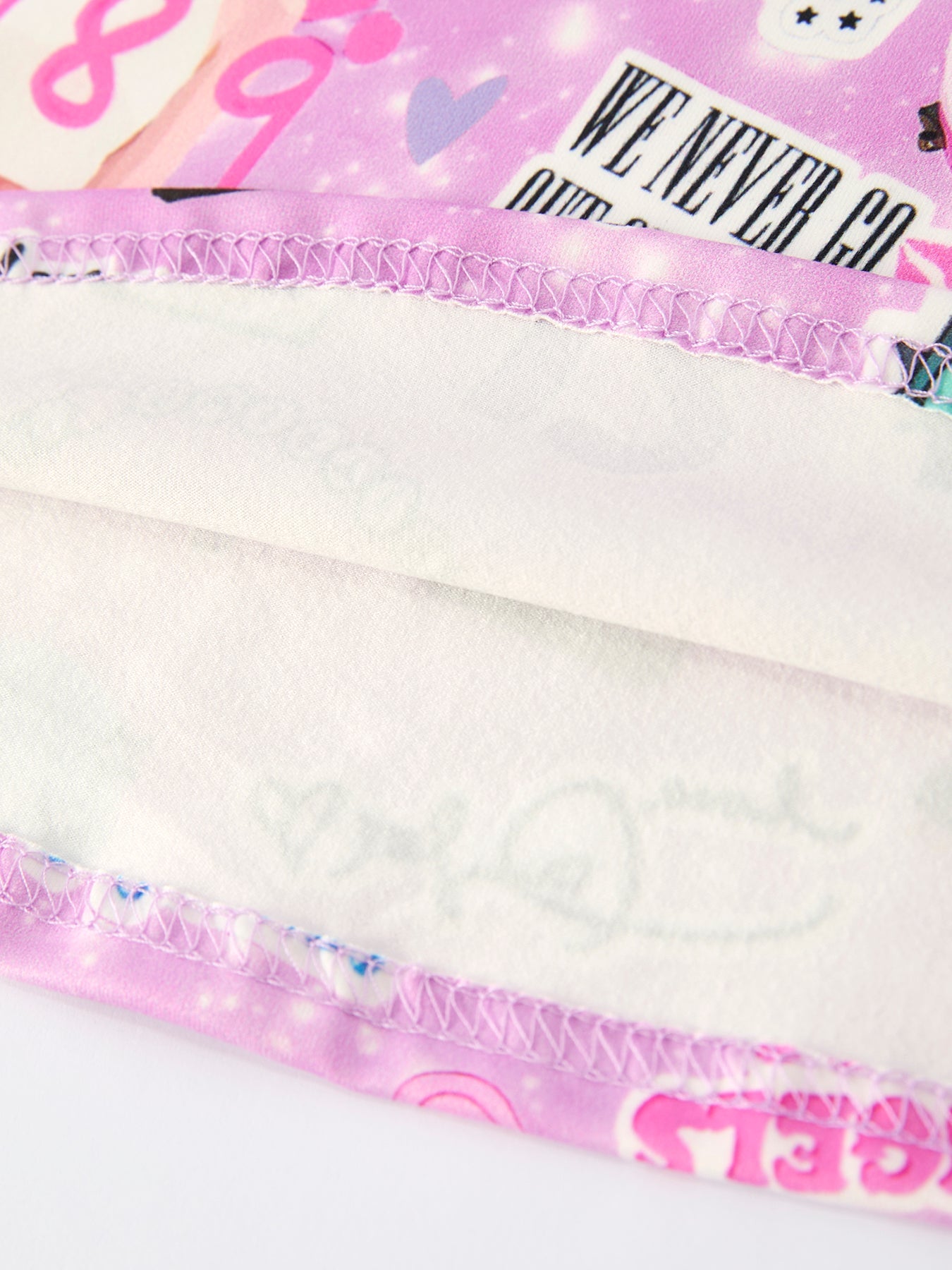 Purple Ts Twirly Print Girls Short sleeves Dress:Musical Journey in Style