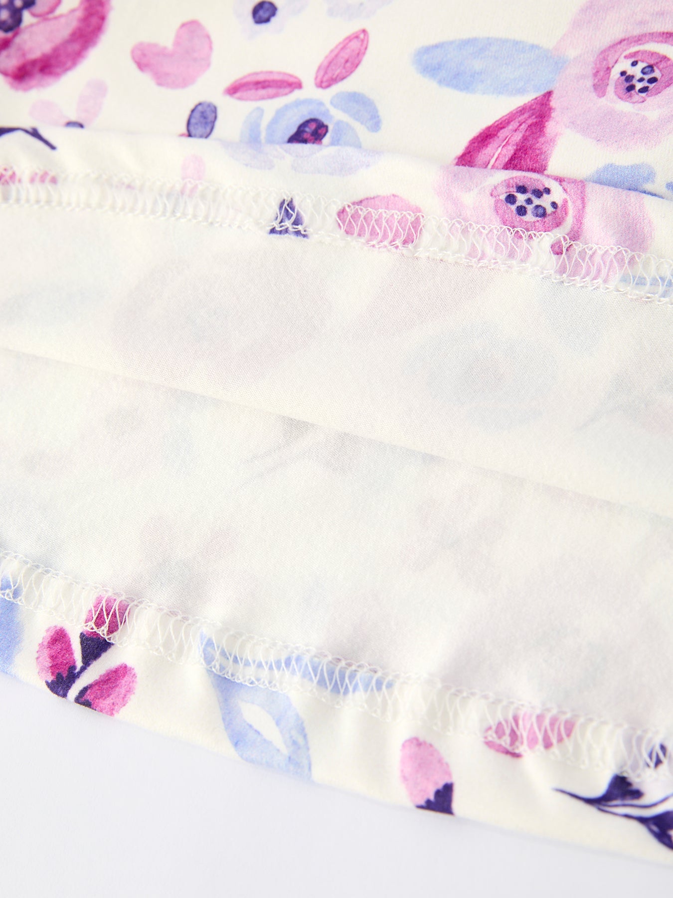 Purple Floral Baby Girl Dress with Long Sleeves