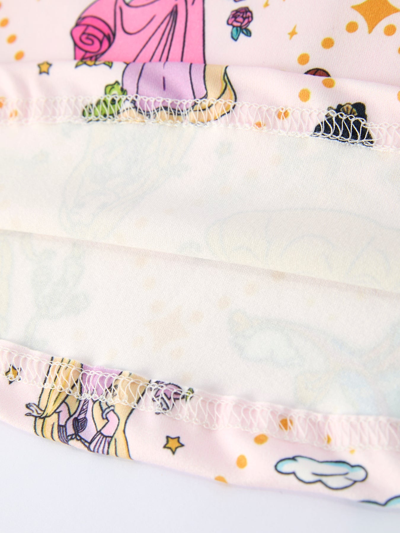 Summer Pattern Ruffle Sleeve Girls Dress