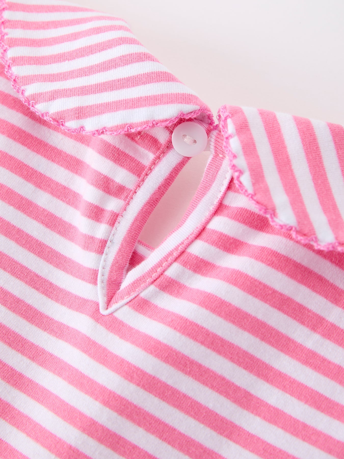 Girls Back To School Bow Pencil Twirl Dress Ruffle Petal Collar Applique